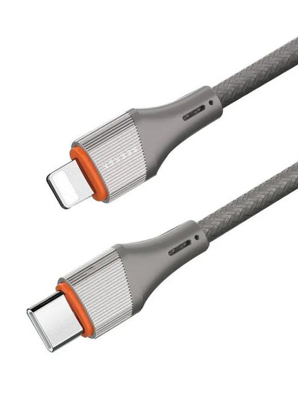 Seeken 1-Meter Lightning Cable, USB Type-C to Lightning, 30W, Grey