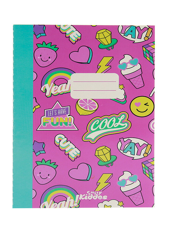 

Smily Kiddos Lined Exercise Notebook, A5 Size, Pink