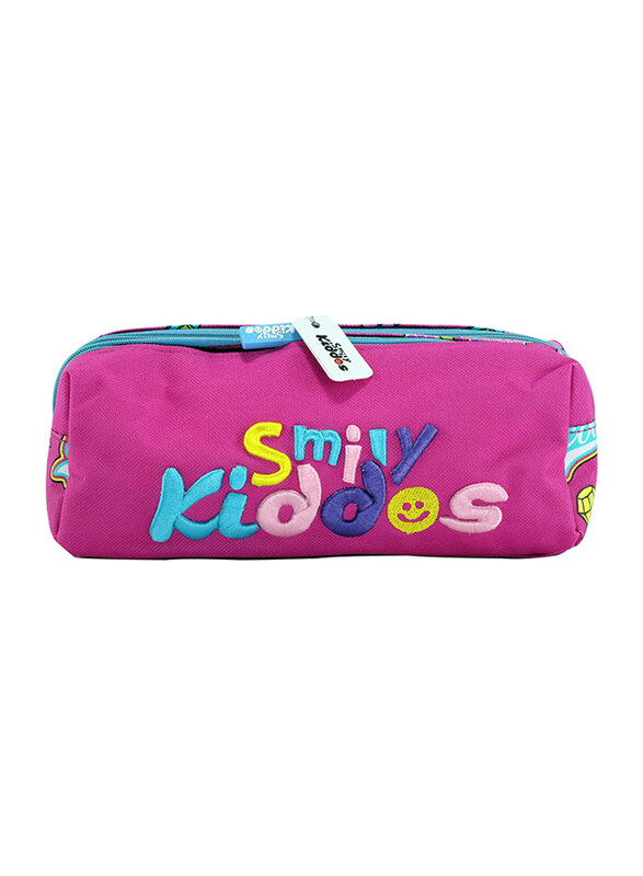 

Smily Kiddos Twin Zipper Pencil Pouch, Pink