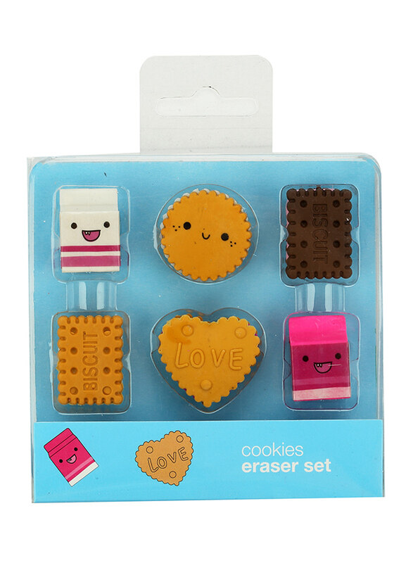 

Smily Kiddos 4-Piece Fancy Biscuits Eraser Set, Multicolour