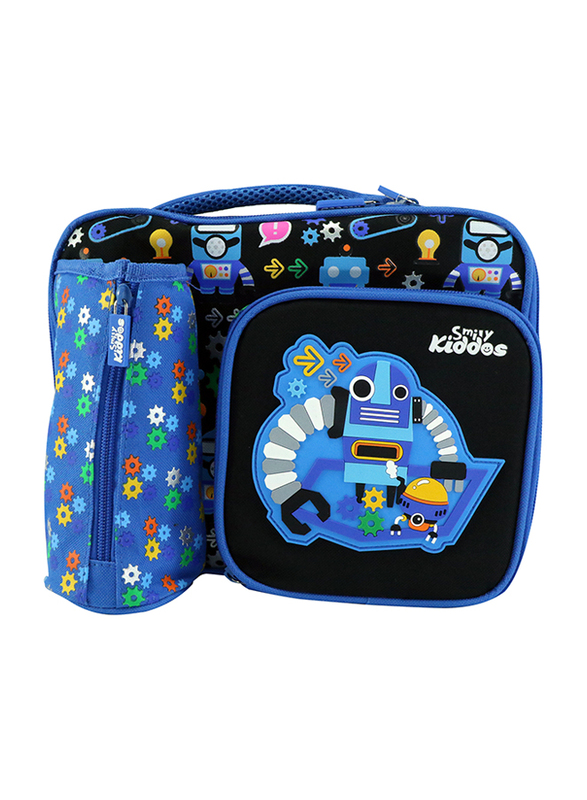 Smily Kiddos Multi Compartment Lunch Bag, Blue