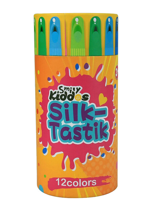 

Smily Kiddos Silk Tastik Crayons Set, 12-Piece, Multicolour