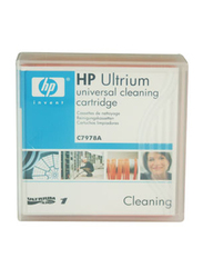 HP Ultrium LTO Universal Cleaning Cartridge for LTO 1, 2, 3, 4, 5, 6, 7, 8 & 9 Tape Drives, C7978A, White