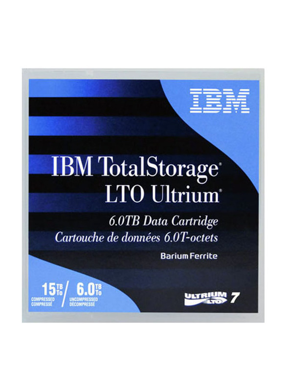 IBM LTO7 Ultrium 7 RW Data Cartridge, 15TB, 38L7302, Blue