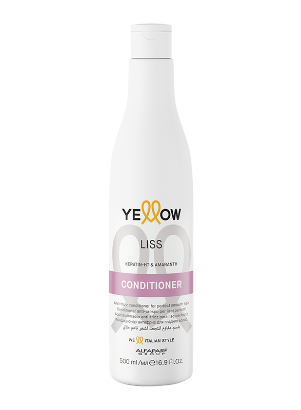 

Alfaparf Milano Yellow Liss conditioner with keratin and amaranth oil for wavy and straight hair500ml
