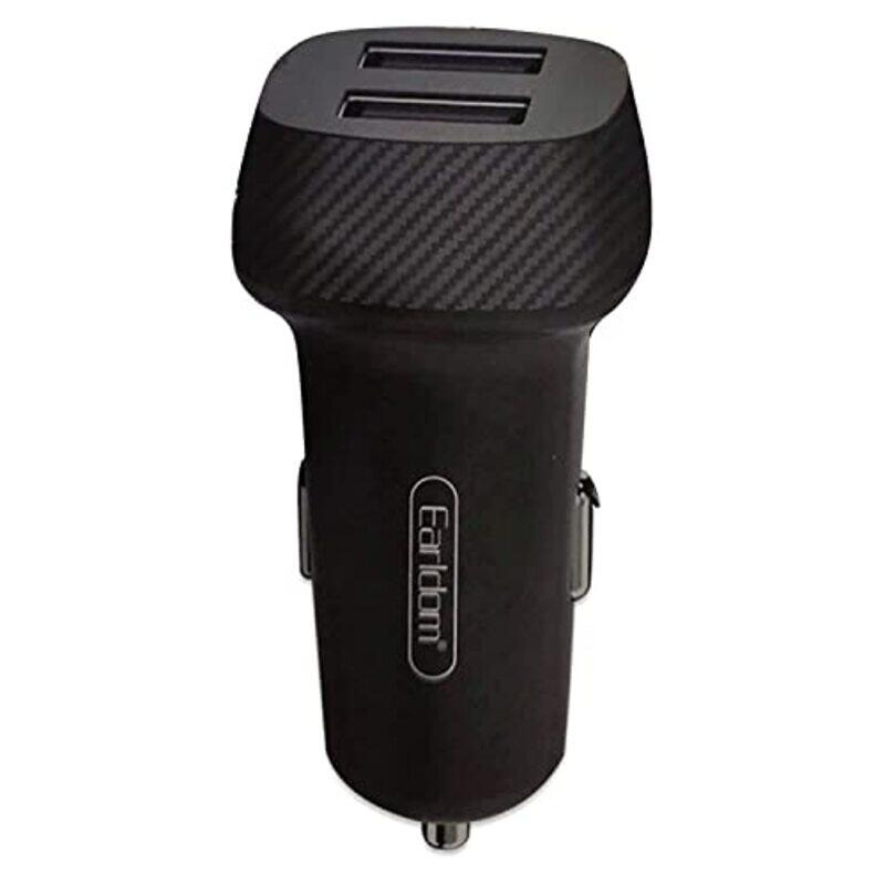 

Earldom Car Charger with 2 USB Port, ES-127, Black