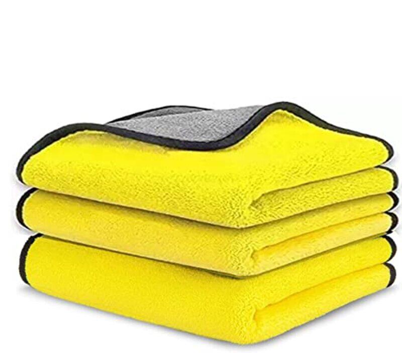 

CFT Ultrasoft Auto Detailing Towel Cloth, Size 3, 6 Pieces, Large, Yellow