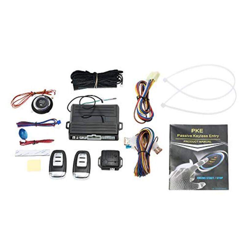 

Generic Universal Version Smart Key Passive Keyless Entry Car Alarm System, Multicolour