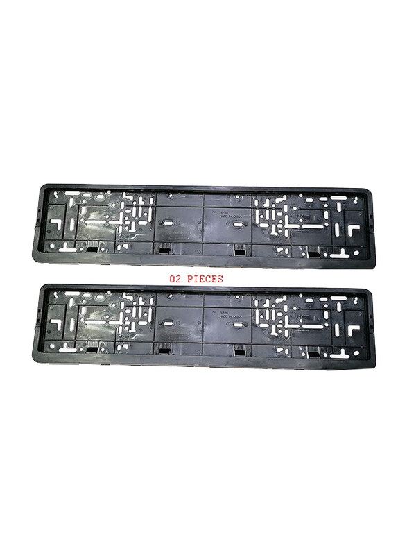 

Flak Premium Tech Car Number Plate Holders, 2 Pieces, Black