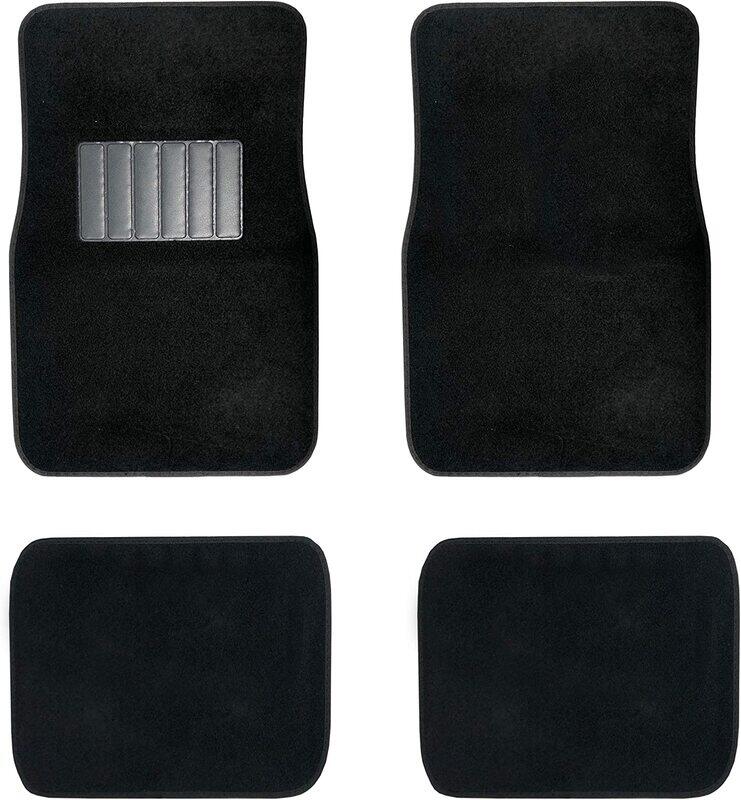 

C.P.R. New Carpet Car Floor Mat, 4 Pieces, Black