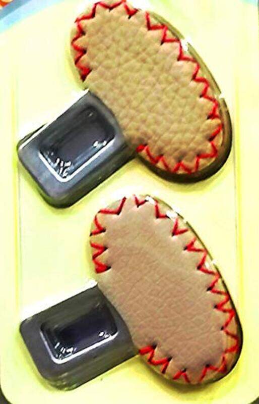

Flak Carbon Fiber Universal Car Seat Belt Clip Set, 2 Pieces, Beige
