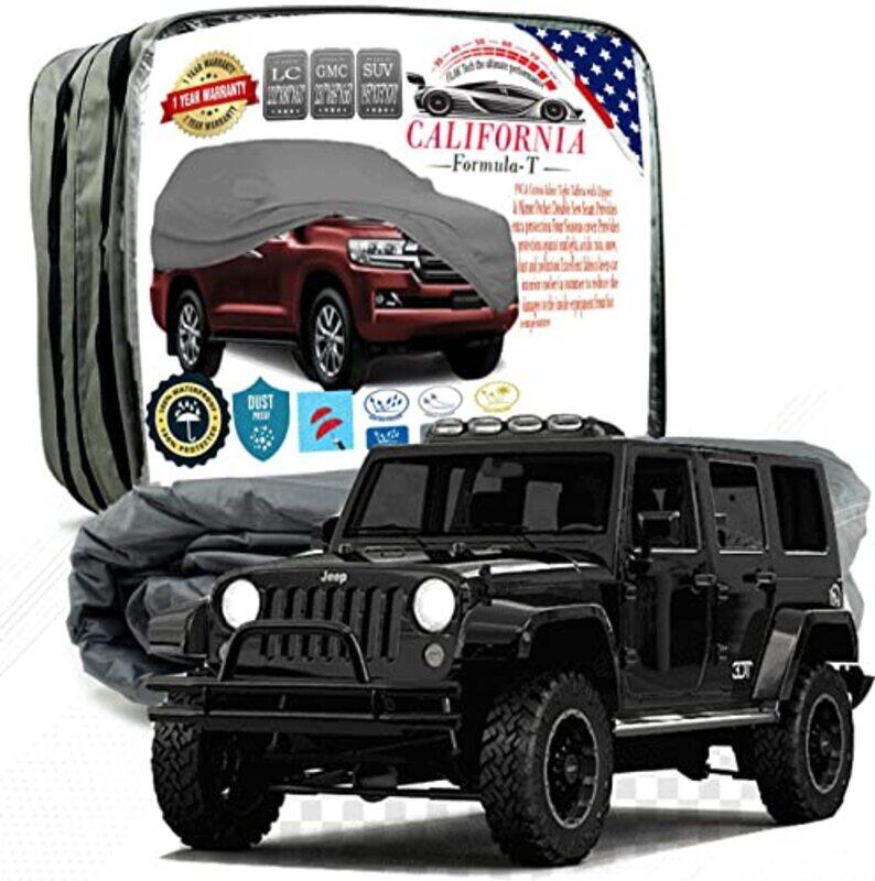 

CFT California Car Body Cover for Jeep Wrangler Unlimited, Black