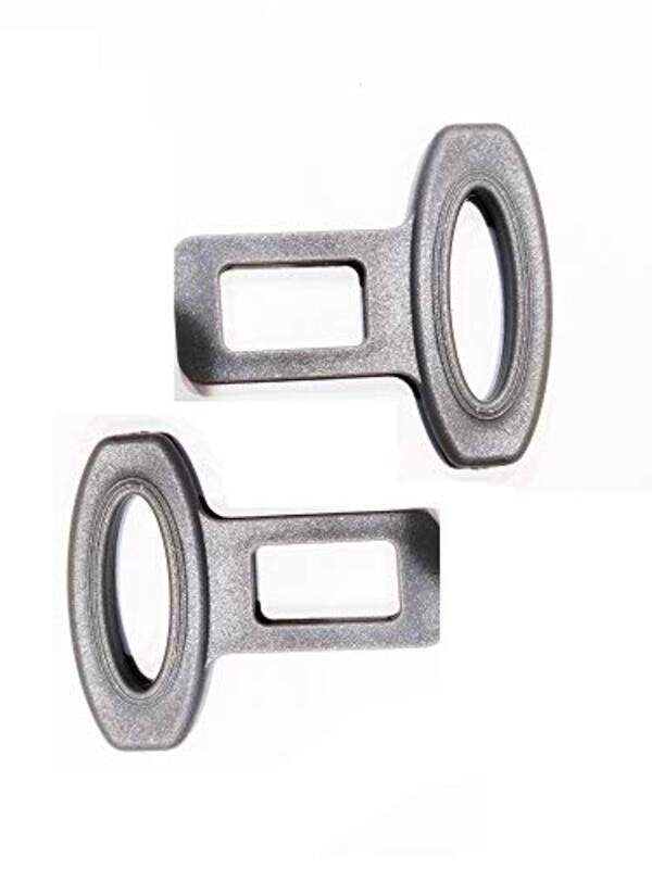 

Flak Car Safety Seat Belt Buckle Clip, 2 Pieces, Silver