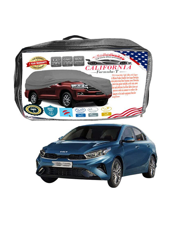 

CFT Car Body Cover with Working Gloves for Kia Cerato, Black