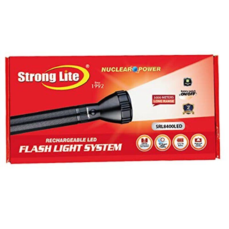 

Strong Lite Rechargeable LED Flashlight System Torch, SRL-01-9, Black