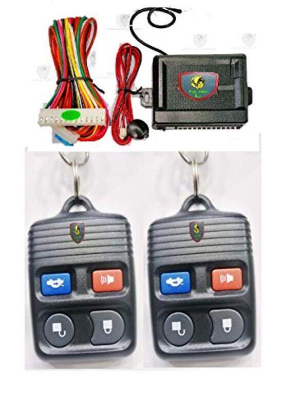 

Flak Universal Car Door Lock Keyless Entry System with Trunk Release Button Remote Central Control Box Kit, Black