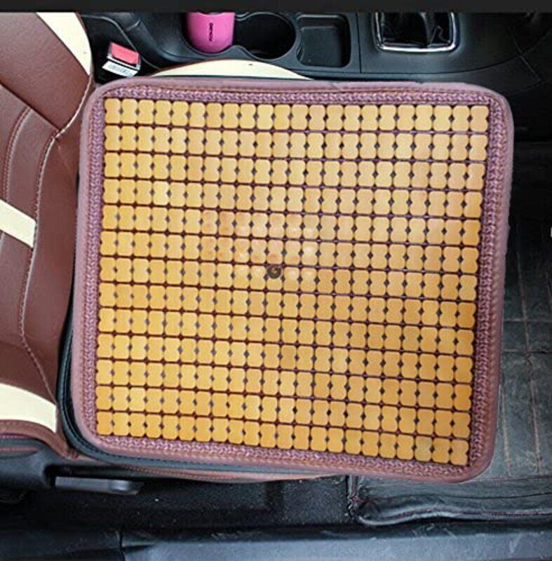 

Flak Wood Cooling & Breathing Automotive Beaded Driver Seat Cushion, Tech A, Multicolour