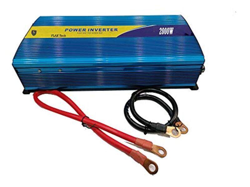 

Flak 12V DC to 220V AC-240V AC Car Portable Power Inverter, 2000W, Blue