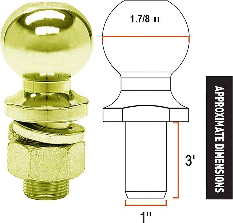 

ABC Hitch Balls, Gold