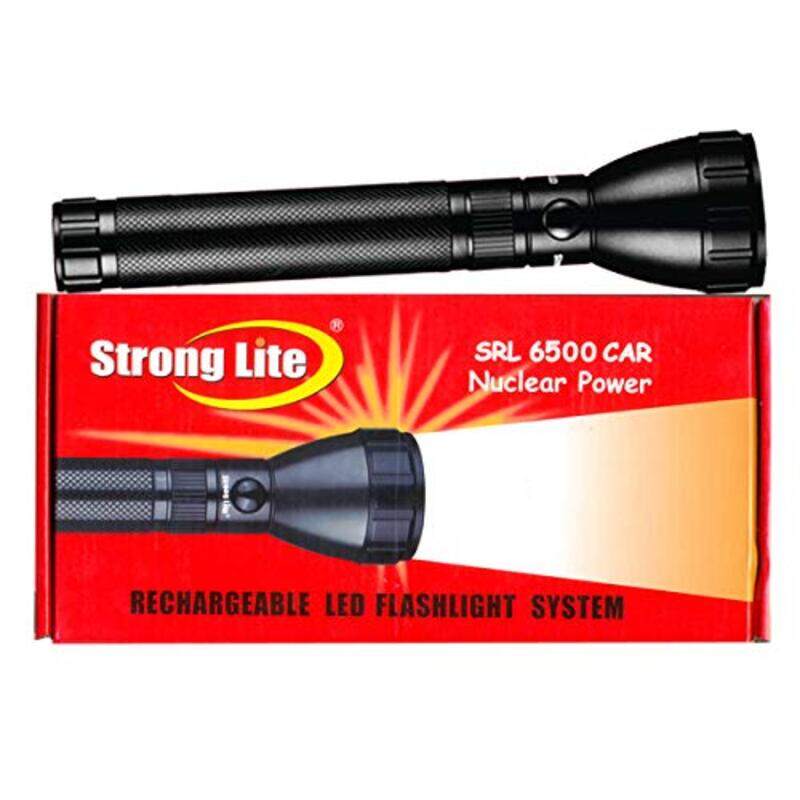 

Strong Lite Rechargeable LED Flashlight System Torch, SRL6500, Black
