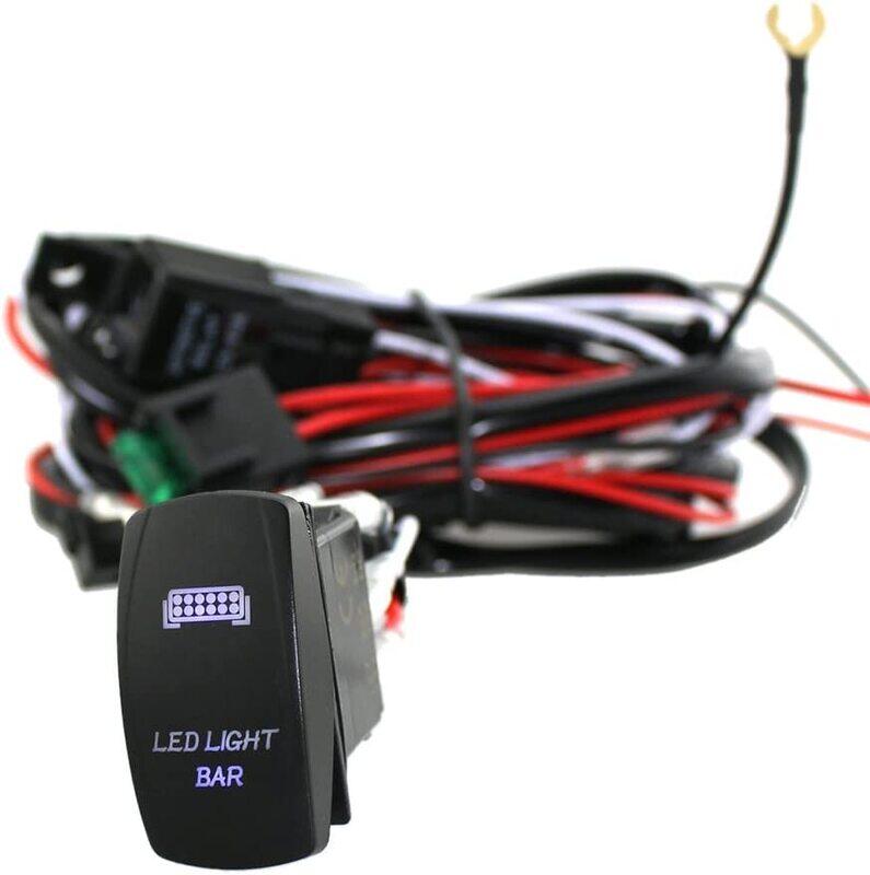 

Champion8 12V 40A LED Light Bar with Harness Kit Relay, Black