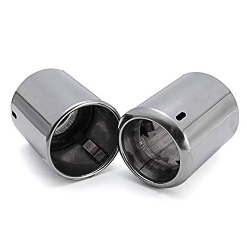 

No Logo Automotive Chrome Exhaust Muffler Tip Pipe for Mazda 6 Cx-5 Cx5 2009-2016, 2 Pieces, Silver