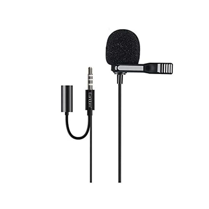 

Generic Earldom Mini Microphone 3.5mm Female & with Clip, ET-E38, Black