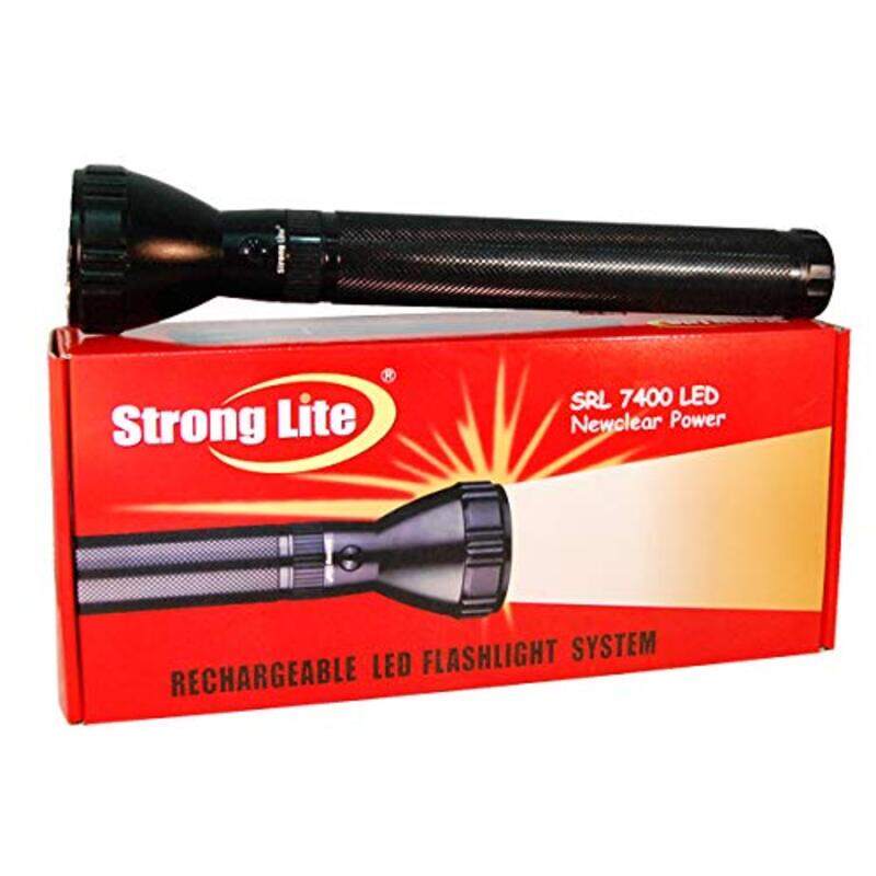 

Strong Lite Rechargeable LED Flashlight System Torch, SRL7400, Black