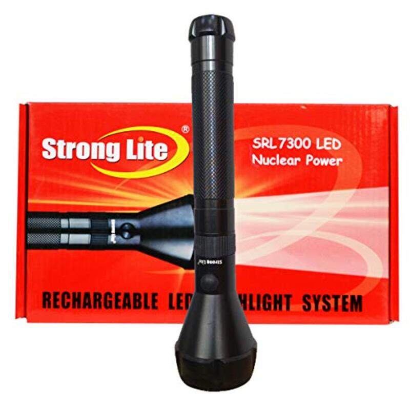 

Strong Lite Rechargeable LED Flashlight System Torch, SRL7300, Black