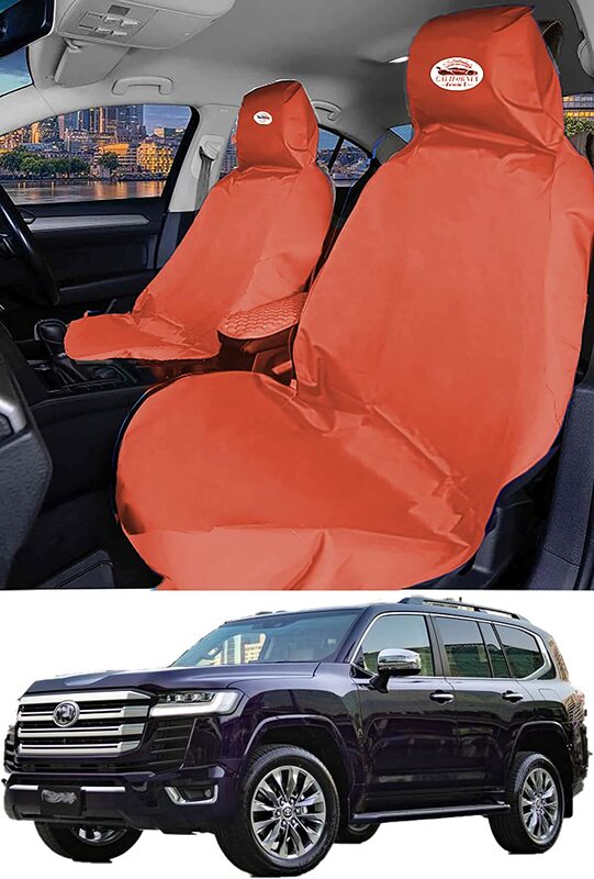 

Flak Tech Car Seat Cover, 5 Pieces, Orange