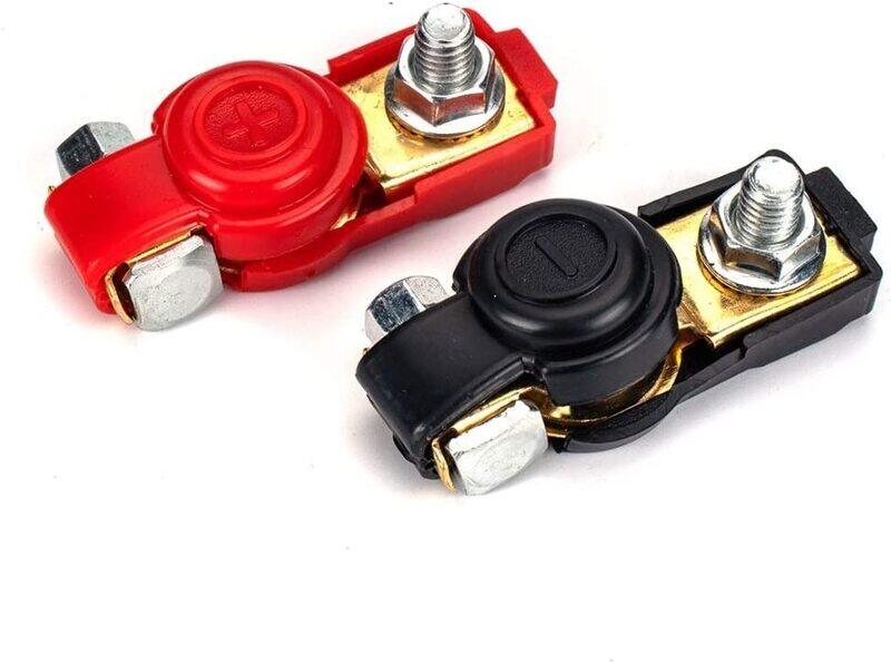 

Startdot Car Cable Terminal Clamps Battery Clip, 2 Pieces, Red/Black