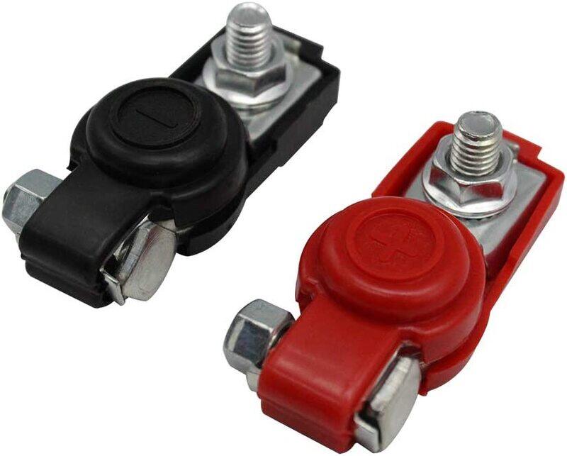 

Baggra Car Battery Terminal Clamp Clip Connector, Black/Red