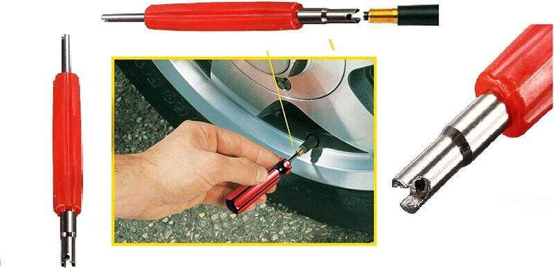 

ABC Car Truck Motorcycle Bicycle Valve Core, Red