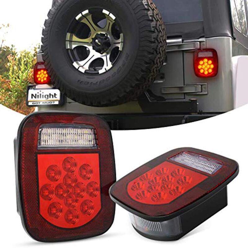 

Nilight Tl-21 39 LED Universal Stop Turn Tail Light for Truck, Trailer, Boat, Jeep, Red