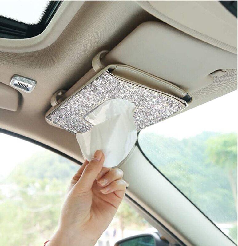 

Flak Tech Car Visor Tissue Holder, Crystal Silver