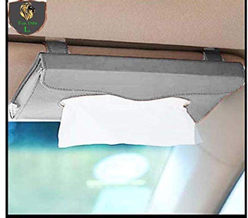 

Flak Tech Sun Visor Car Tissue Holder, Grey