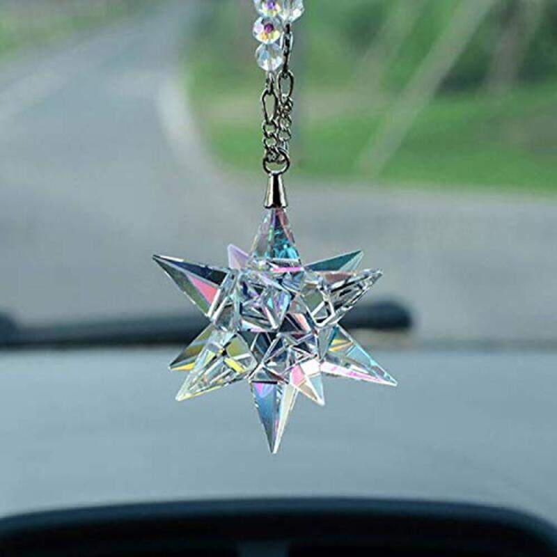 

Generic Car Pendant Crystal Meteor Car Pendants Interior Decor, Clear