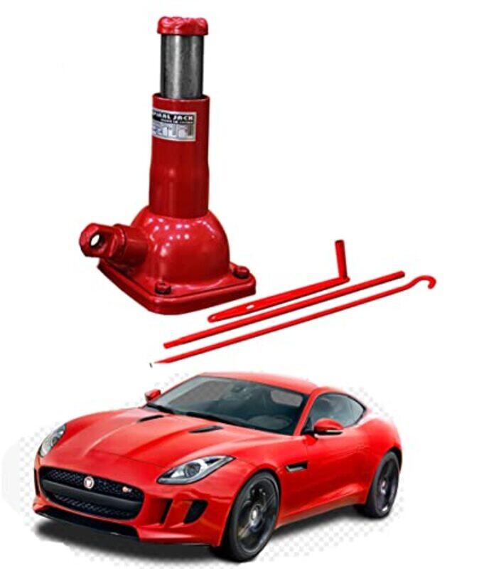 

CFT California Spiral Bottle Car Jack for Jaguar, 2 Ton, Red