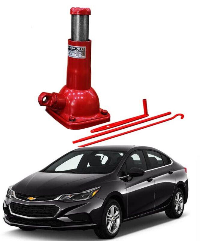 

CFT California Spiral Bottle Car Jack for Chevrolet Sedan, 2 Ton, Red