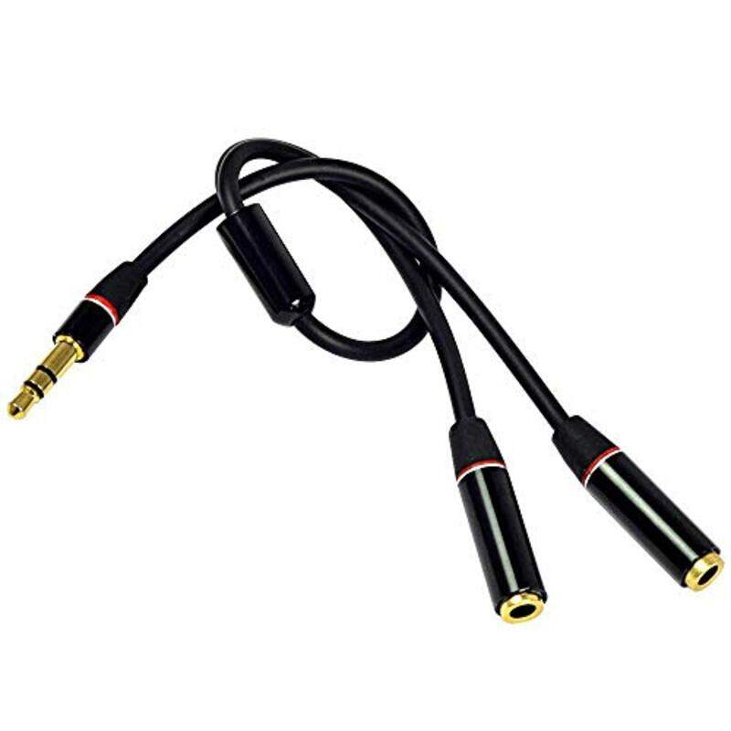 

Earldom Aux Spliter Audio Adapter, Black