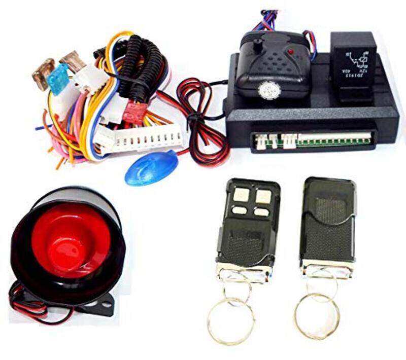

Shenu Universal Car Alarm with 2 Remote Control Key, Black