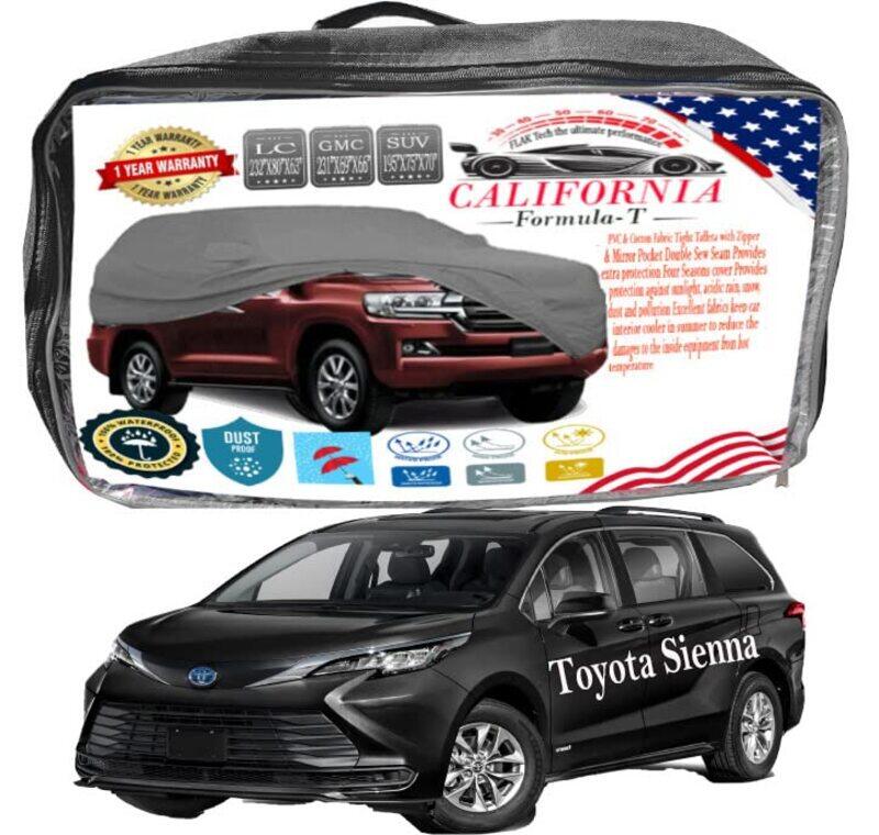 

CFT Car Body Cover with Working Gloves for Toyota Sienna, Black