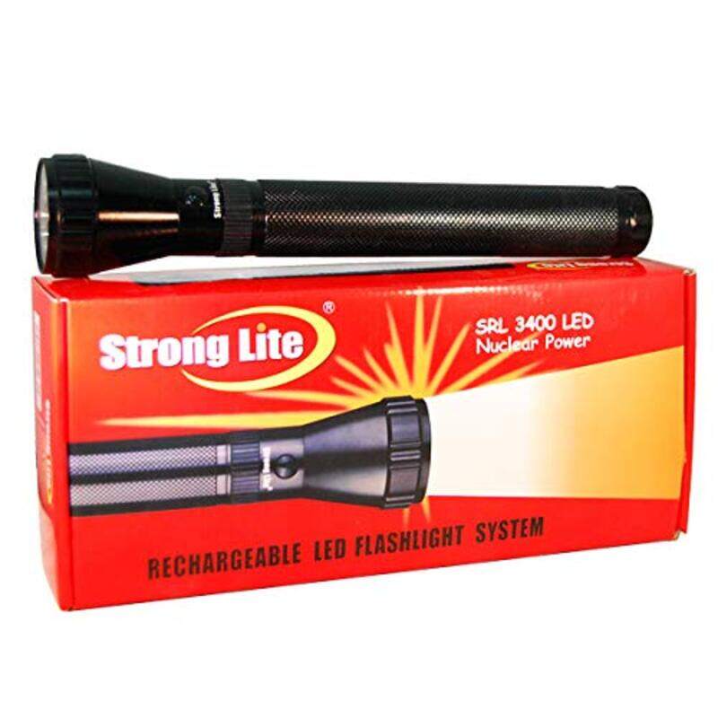 

Strong Lite Rechargeable Flashlight System LED Torch, SRL3400, Black