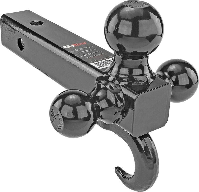 

GoTow Tri-Ball Mount with Tow Hook, Black