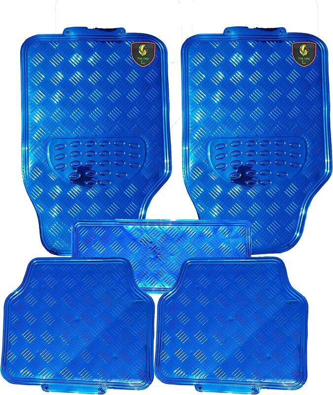 

Flak Tech Metallic Car Mats, 5 Pieces, Blue