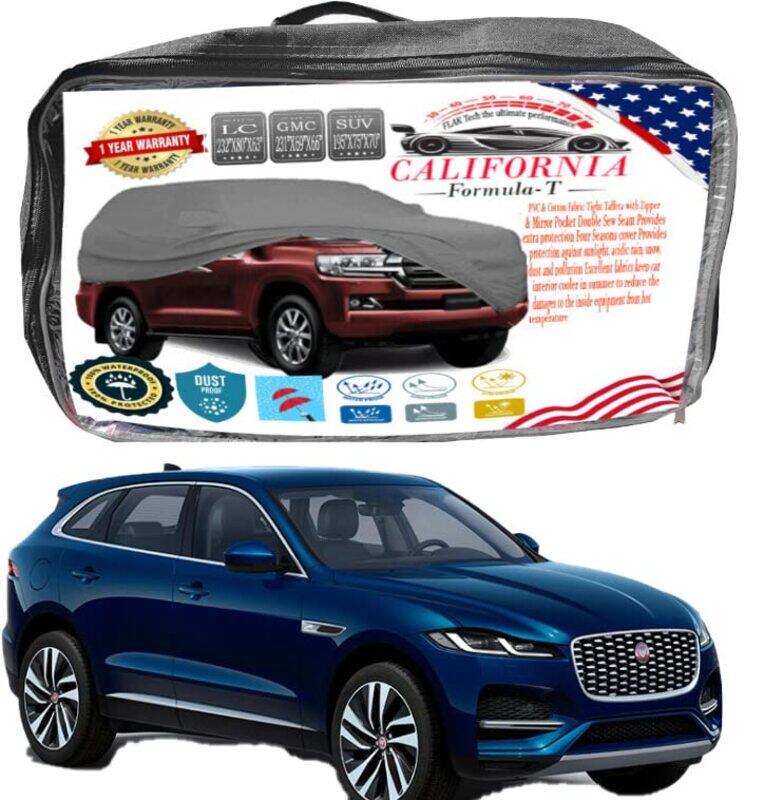 

CFT Car Body Cover with Working Gloves for Jaguar F Pace, Black