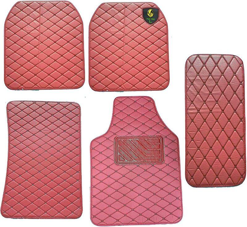 

Flak Universal Fit Car Floor Mat, 5 Pieces, Pink