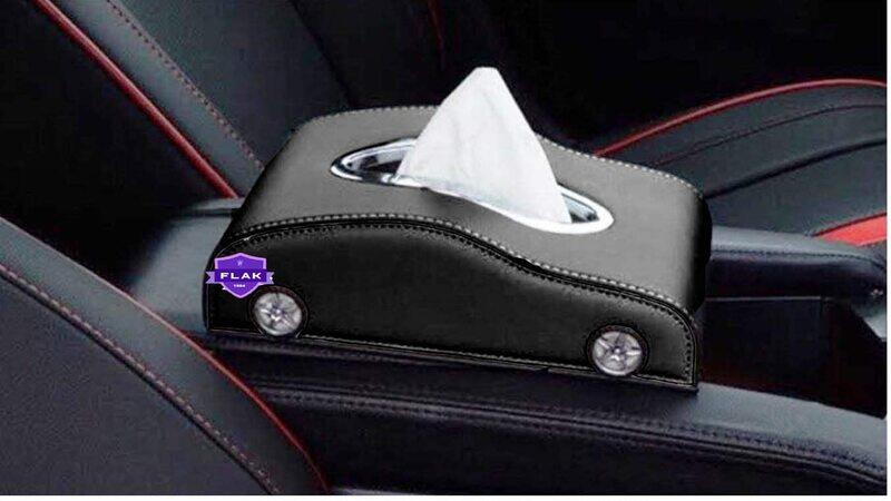 

Generic Creative Design Car Tissue Holder, Black