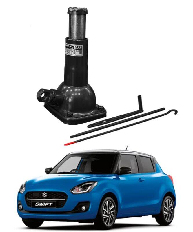 

CFT California Spiral Bottle Car Jack for Suzuki Swift, 2 Ton, Black