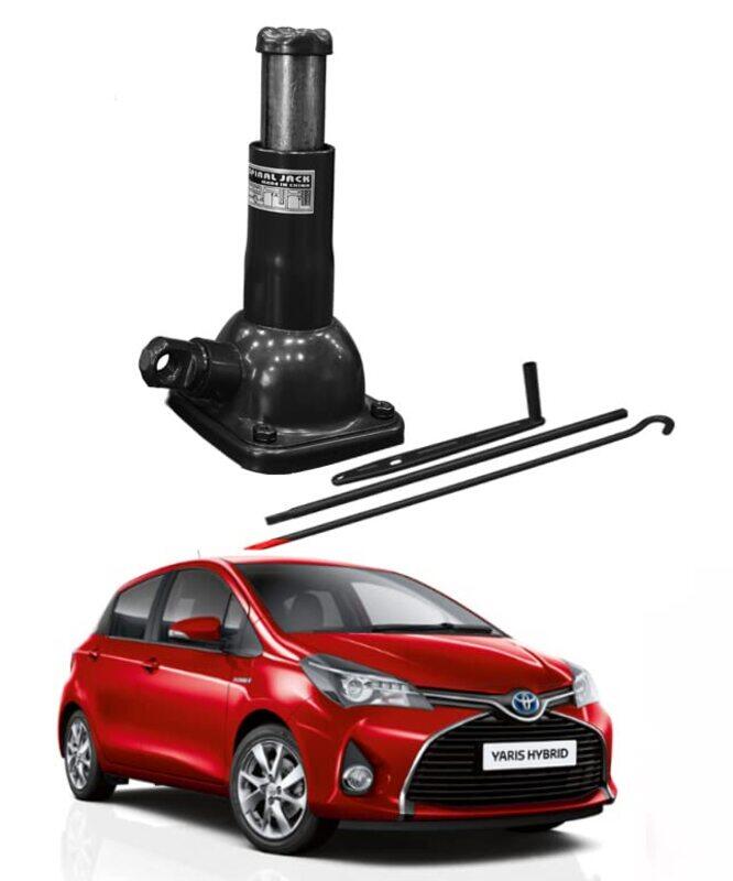 

CFT California Spiral Bottle Car Jack for Toyota Yaris Hybrid, 2 Ton, Black